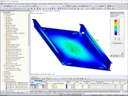 Modelo del puente en 3D en RFEM (© Schröder + Raue)
