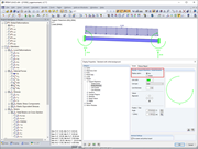 Visualización de momentos de apoyo como arco