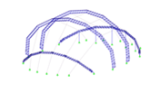 Modelo en 3D de la estructura principal en RFEM (© formTL)