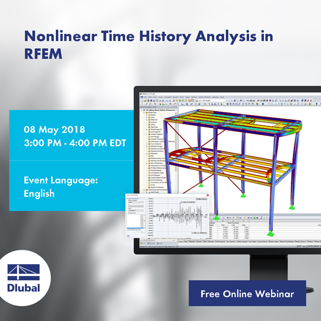 Análisis no lineal del historial de tiempo en RFEM