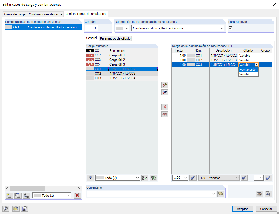 Determinación del factor de carga crítica en RSTAB