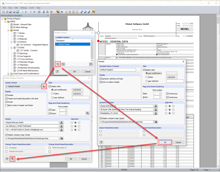 Crear nuevo encabezado