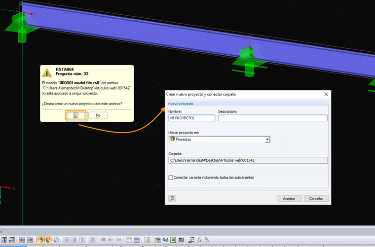 RFEM-Abfrage und Möglichkeit für Verknüpfung