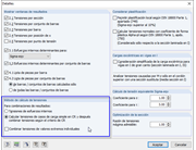 Detalles: cálculo de tensiones para combinaciones de resultados