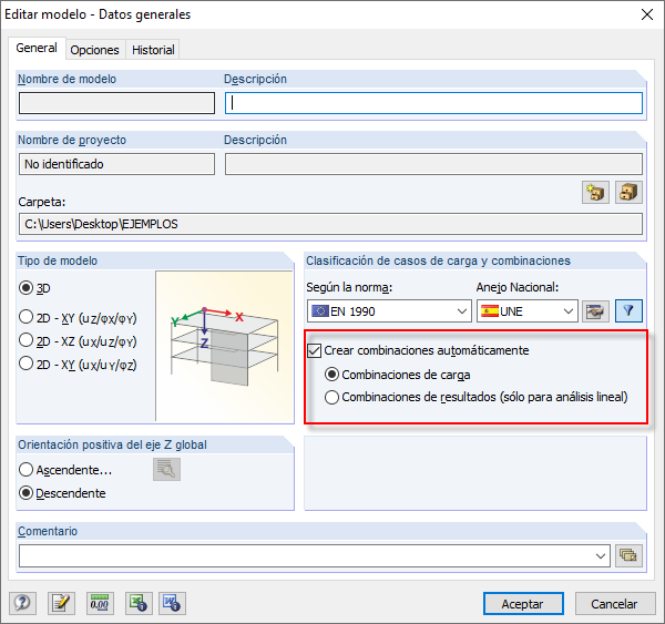 editar datos generales del modelo