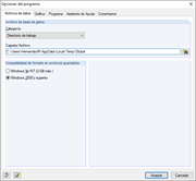 Configuración del directorio de trabajo