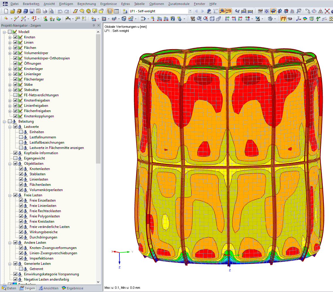 Estructura oculta no deformada