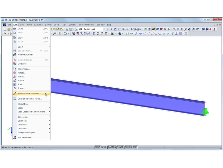 Permitir barras dobles