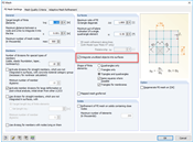 Cuadro de diálogo "Configuración de malla de EF"