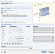 Bisagra de barra global del tipo "Bisagra de tijera"
