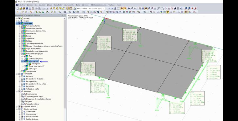 Configuración en el navegador "Mostrar"