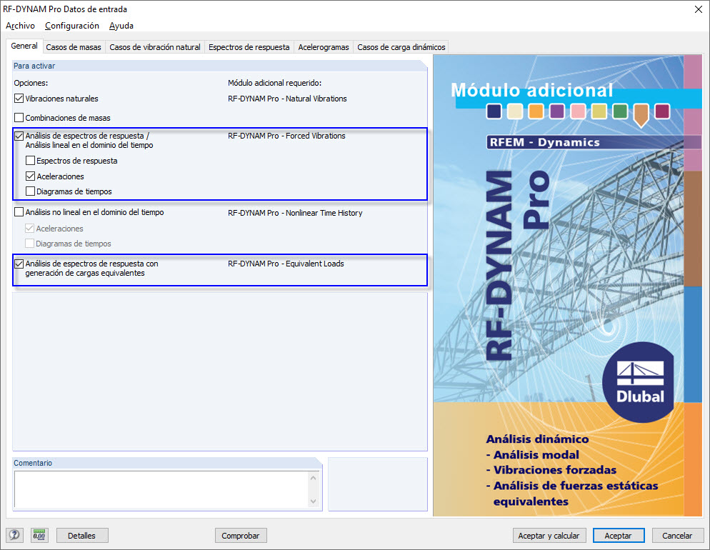 Módulos adicionales en RF-/DYNAM Pro