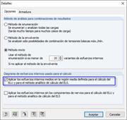 Configuración detallada en RF-CONCRETE Surfaces
