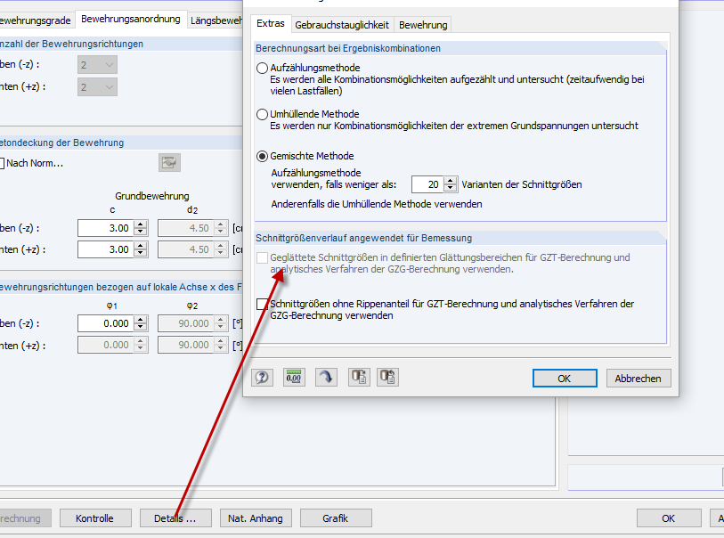 Optimización de esfuerzos internos