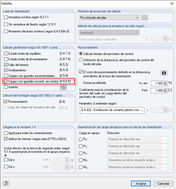 Diseño de carga muy excéntrica en el núcleo