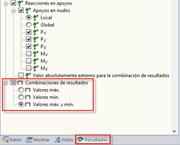 Selección de valores máximos/mínimos para combinaciones de resultados