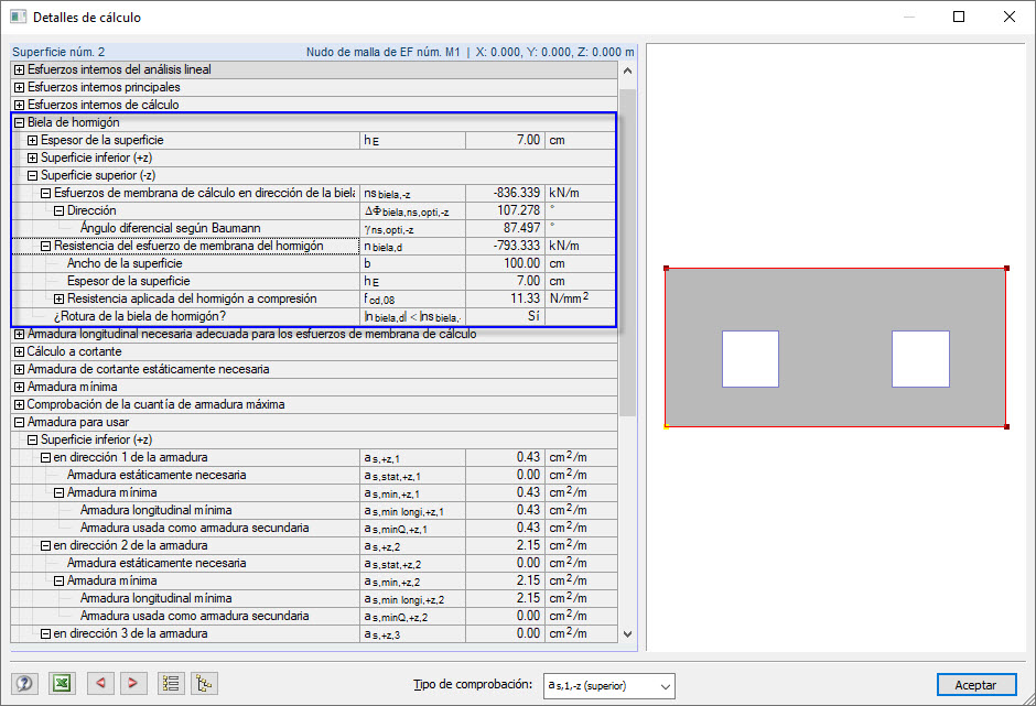 Detalles de cálculo