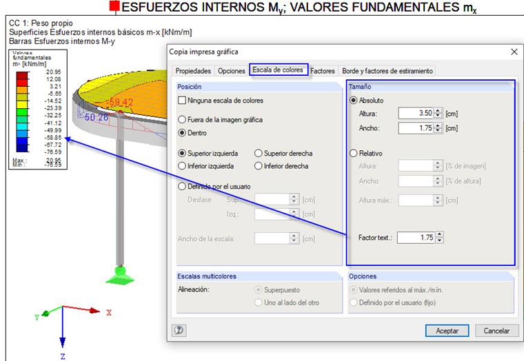 Ajuste de la escala de color para el informe