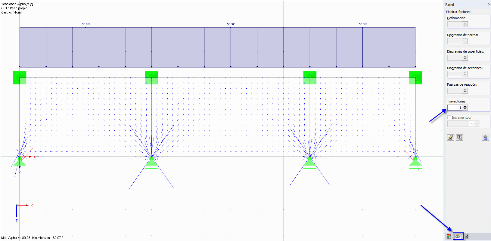 Ajustar factores de visualización para trayectorias
