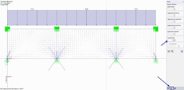 Ajustar factores de visualización para trayectorias