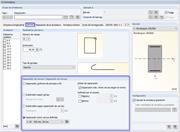 Opciones predeterminadas para la disposición de los estribos