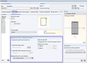 Opciones predeterminadas para la disposición de los estribos