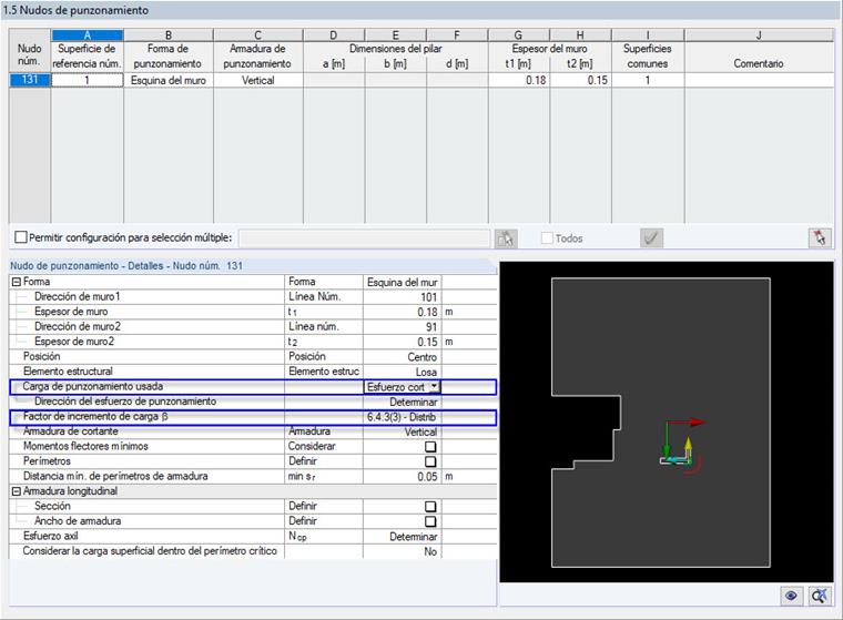 Activación de la distribución suavizada de esfuerzos internos y factor de aumento de carga