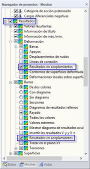 Activar resultados en acoplamientos