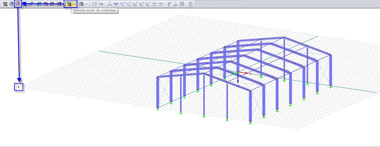 Funciones para "Cancelar modo de visibilidad" y "Mostrar todo el modelo"