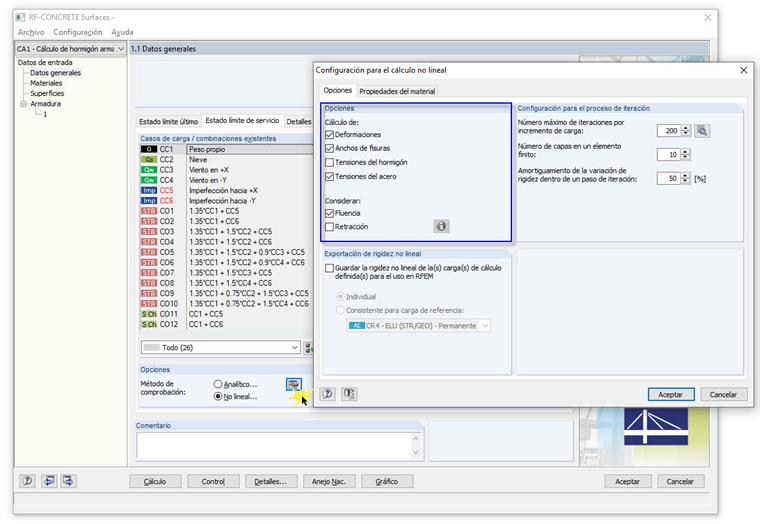 Cálculo no lineal de las deformaciones
