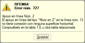 Error núm. 727