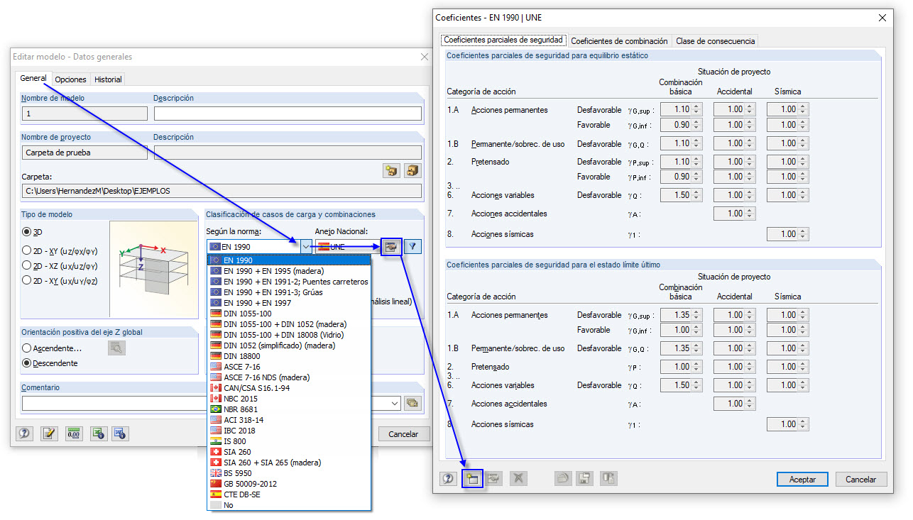 Crear una norma definida por el usuario
