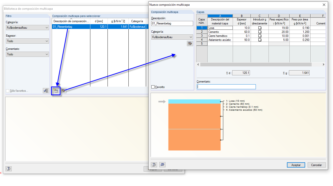 Crear una nueva composición multicapa