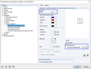 Propiedades de visualización: Valores resultantes en superficies
