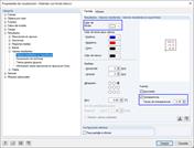 Propiedades de visualización: Valores resultantes en superficies