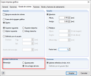 Disposición de las escalas multicolores para la impresión