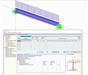 Advertencia para el cálculo de un conjunto de barras con flexión transversal
