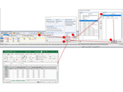 Exportación de las fuerzas en el apoyo en nudo de LC/CO/RC seleccionadas a Excel