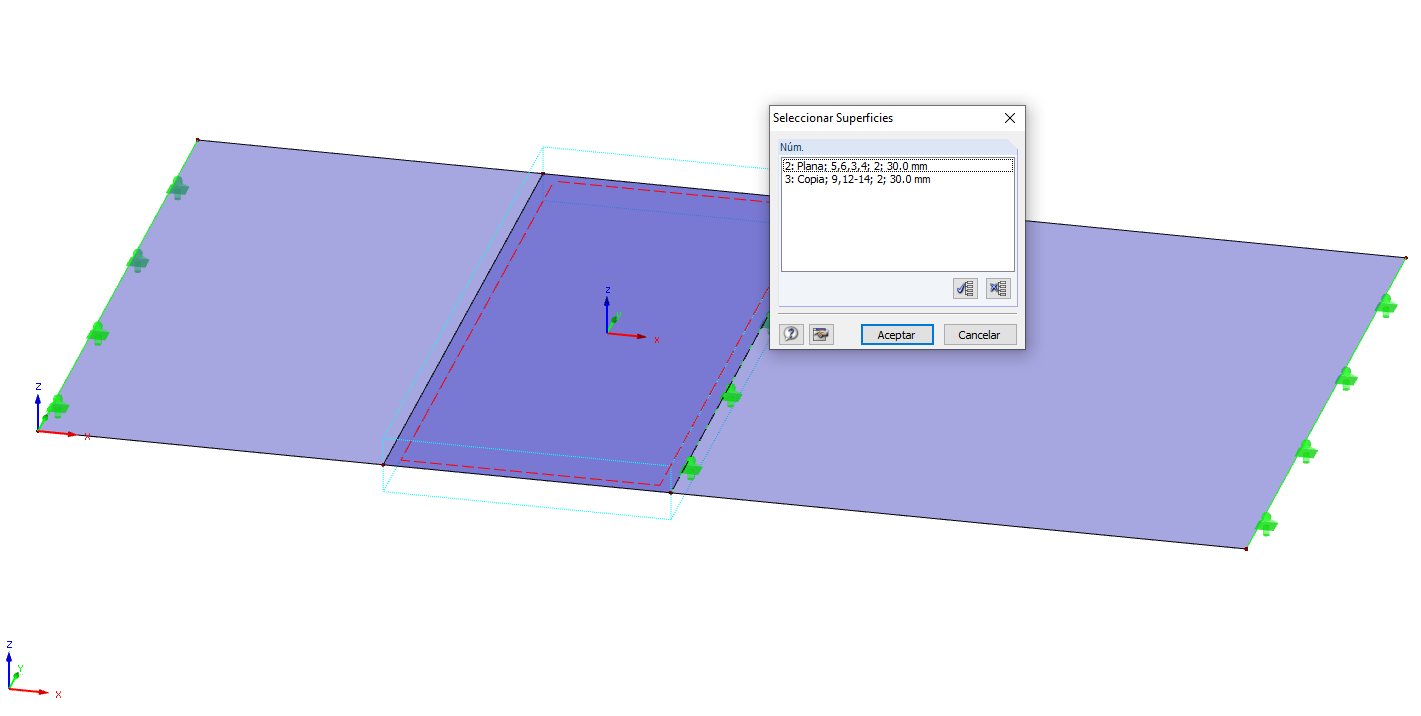 Superficies superpuestas liberadas por liberación de superficie