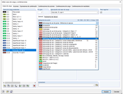 Consideración de las fuerzas de apoyo de las vigas de grúas