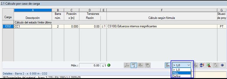 Opción de filtro en el módulo adicional