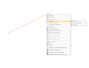 Kontextmenü "Linie teilen"
