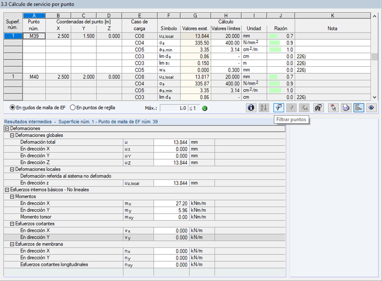 Dialog 3.3 Gebrauchstauglichkeitsnachweise punktweise