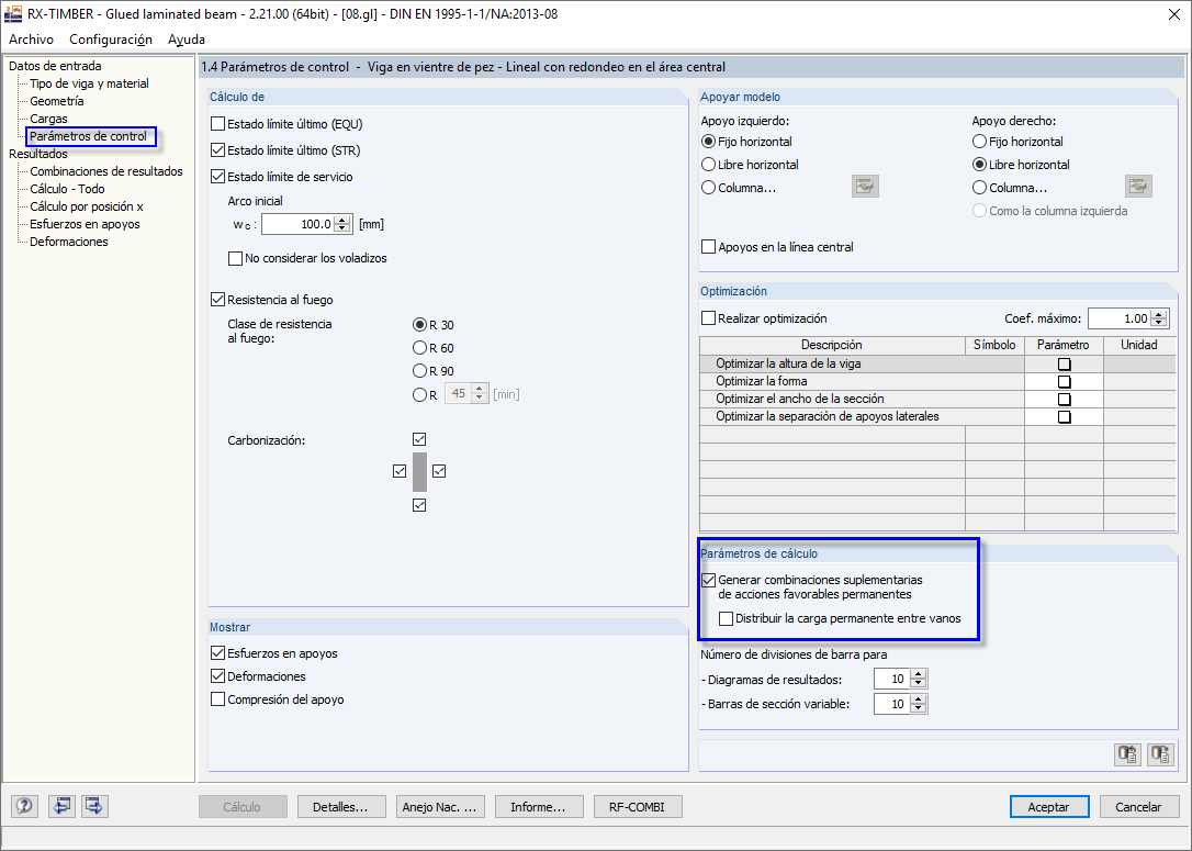 Entrada en RX-TIMBER