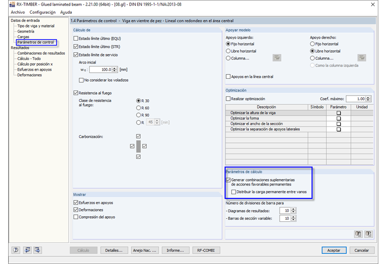 Entrada en RX-TIMBER