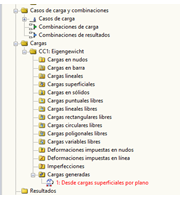 Carga generada en rojo