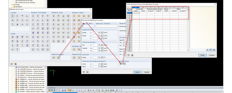 Creación de una sección definida por el usuario