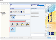 Tipo de conexión - Cimentación del cangilón