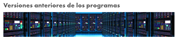 Versión anterior del programa