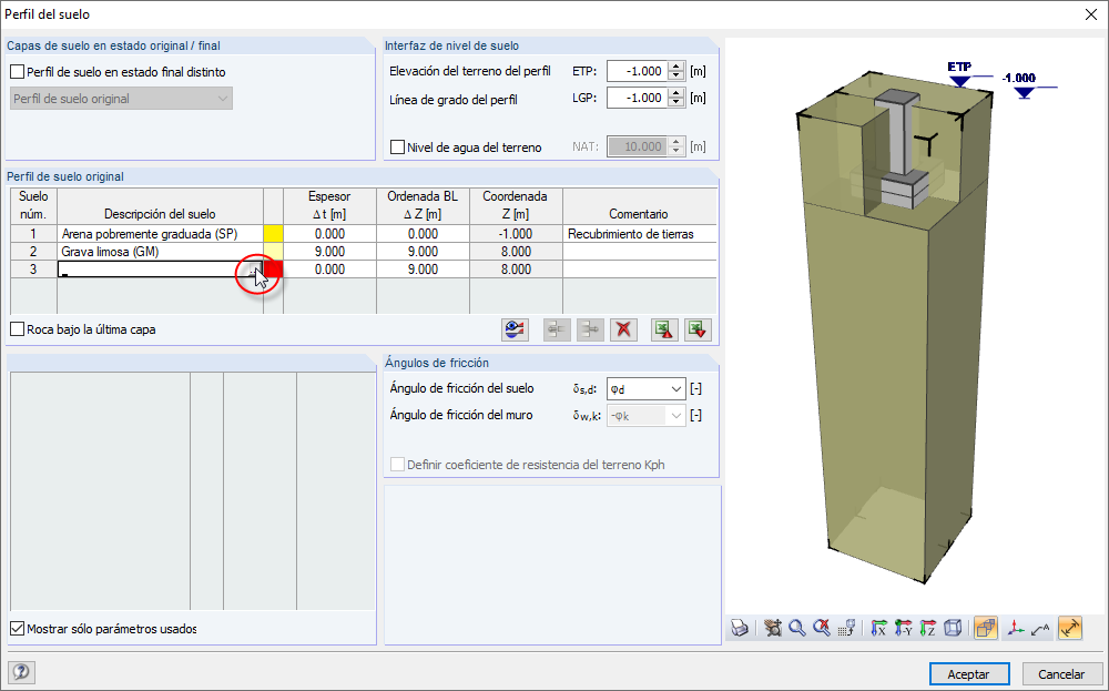 Introducción de una capa de suelo adicional